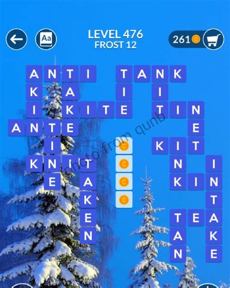 Wordscapes Level 476 Answers.